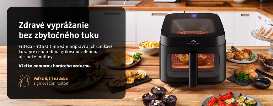 Fritéza teplovzdušná ETA Fritta Ultima 7168 90000 čierna