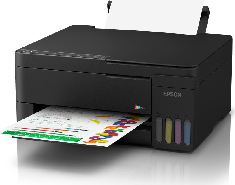 Tlačiareň multifunkčná Epson EcoTank L3352 čierna Multifunkčná tlačiareň pri tlači farebného dokumentu