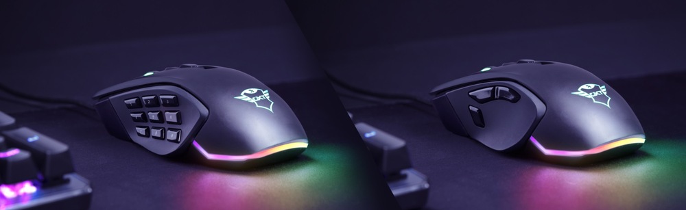 Myš Trust GXT 970 Morfix Customisable Wired čierna Myš Trust GXT 970 Morfix Customisable (23764)