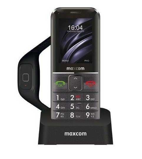 Mobilný telefón MaxCom Comfort MM735 + SOS náramek s GPS lokátorem čierny MaxCom Comfort MM735