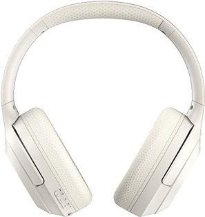 Slúchadlá A4Tech Fstyler BH220 bezdrátová skládací Bluetooth béžová Pohľad spredu na oblúkové slúchadlá A4Tech Fstyler BH220