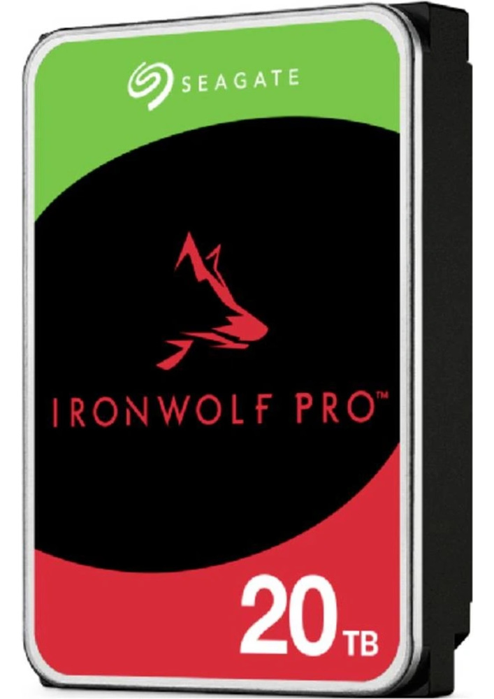 Pevný disk Seagate IronWolf Pro 20TB v šedej farbe.