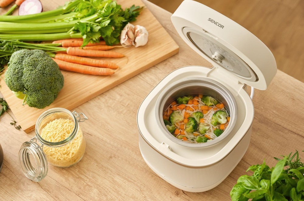 Ryžovar Sencor SRM 2000WH Low Carb Varenie polievky v ryžovare Sencor SRM 2000WH Low Carb