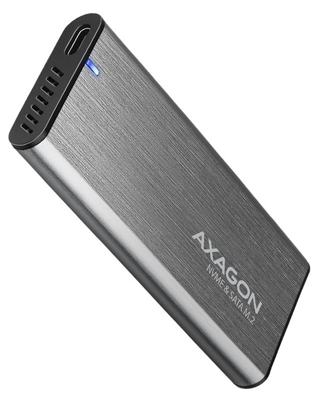 Externý rámček Axagon s technológiou UASP, strieborná farba