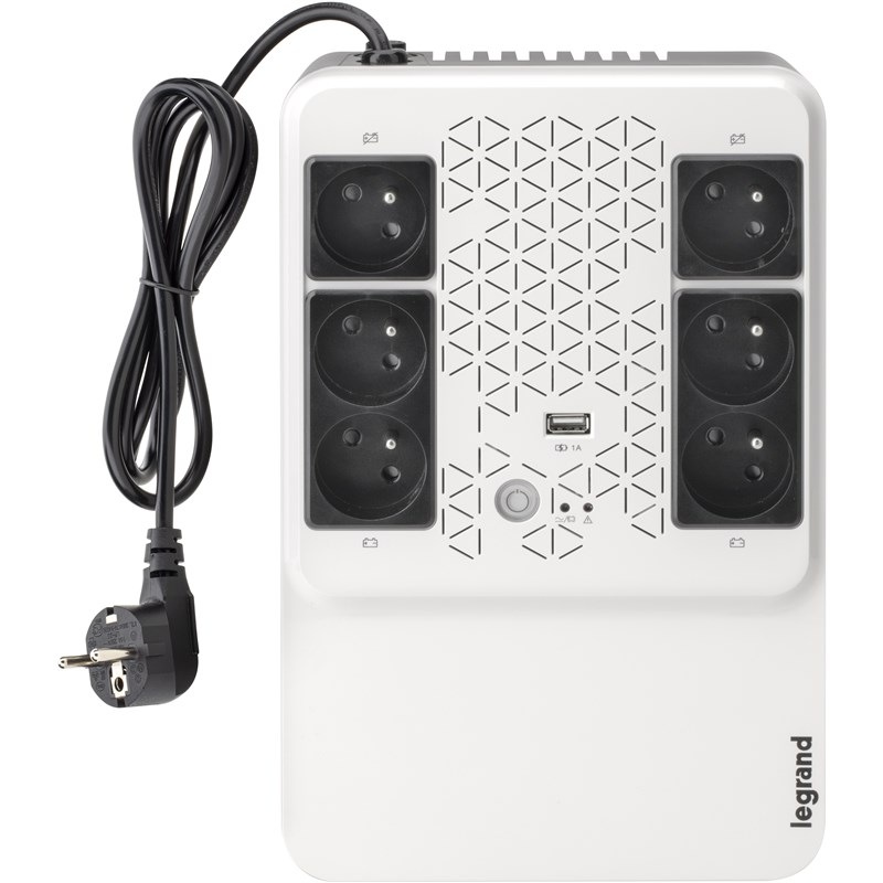 Záložný zdroj Legrand UPS UPS Keor Multiplug 600VA/360W FR, Line-interactive, Tower, výstup 6x SK, USB Záložný zdroj Legrand UPS UPS Keor Multiplug 600VA/360W FR, Line-interactive, Tower, výstup 6x SK, USB