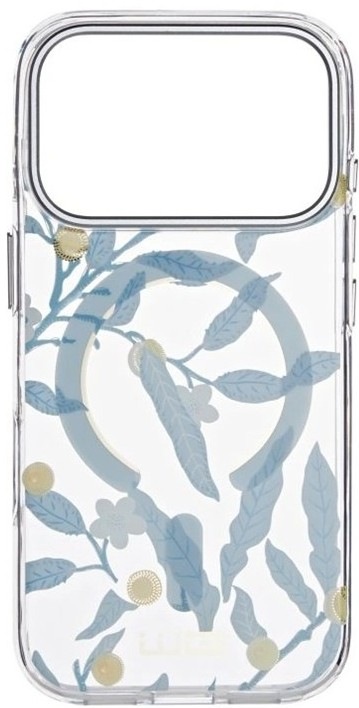 Kryt na mobil WG Floral Magnet iPhone 17 Pro v modrom dizajne