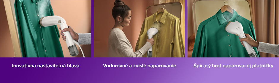 Ručný naparovač odevov Philips 7000 Series STH7030/10 biely Ručný naparovač odevov Philips 7000 Series STH7030/10 biely