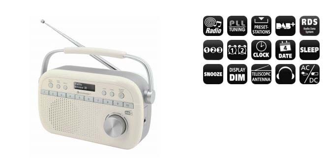 Rádioprijímač s DAB+ Soundmaster DAB280SW čierny Soundmaster DAB280SW
