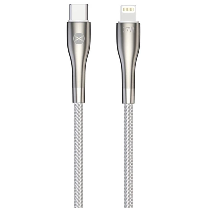 Kábel Forever Sleek USB-C/Lightning, 27 W, 1 m biely Kábel Forever Sleek USB-C/Lightning, 27 W, 1 m biely