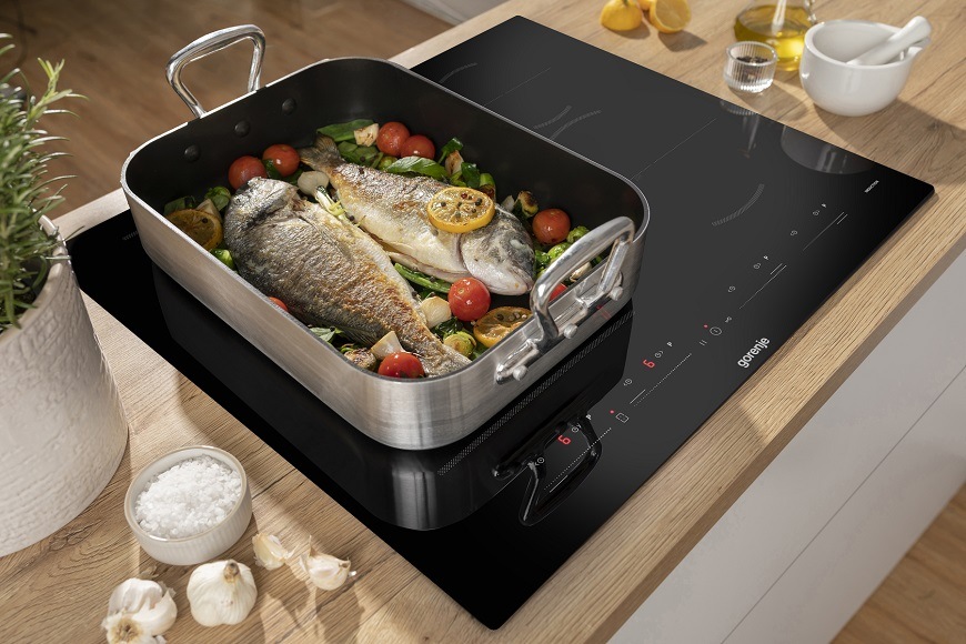 Indukčná varná doska Gorenje GI6432BSCE, čierna, Funkcia AreaFlex