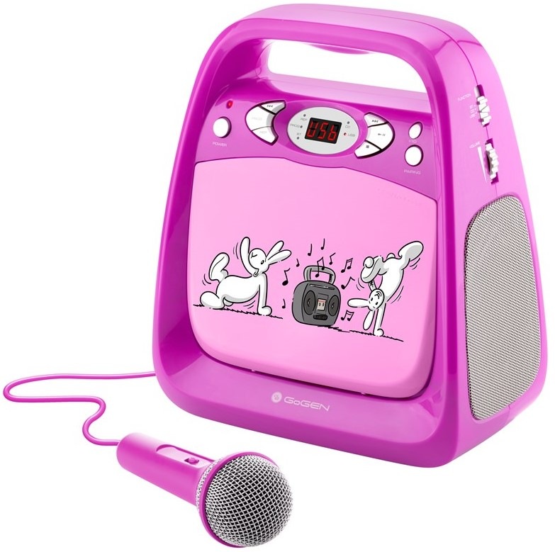 CD prehrávač GoGEN BOB A BOBEK KARAOKE ružový