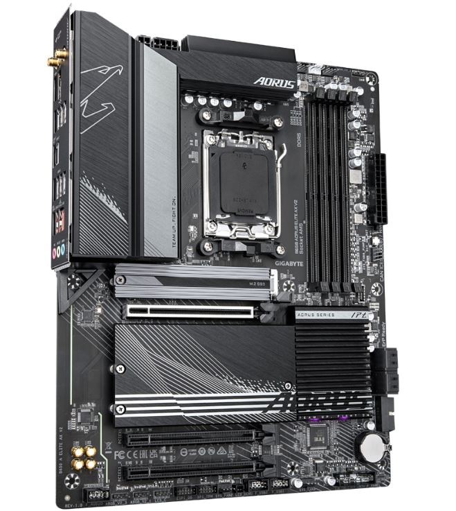 Základná doska GIGABYTE B650 AORUS ELITE AX V2 MB Gigabyte B650 AORUS ELITE v detailnom pohľade
