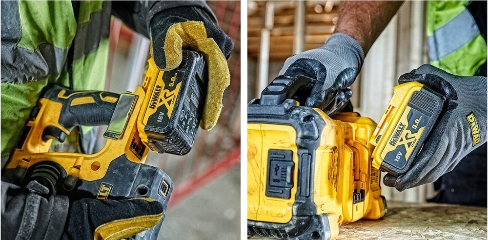 Set batérie a nabíjačky Dewalt XR DCB1104P3