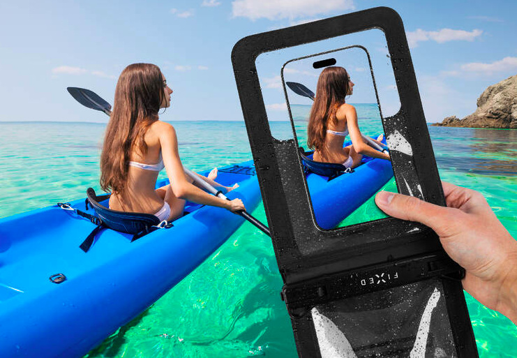 Puzdro na mobil športové FIXED Float Twin, kvalitný uzamykací systém, IPX8 čierne Puzdro na mobil športové FIXED Float Twin, kvalitný uzamykací systém, IPX8 - čierne