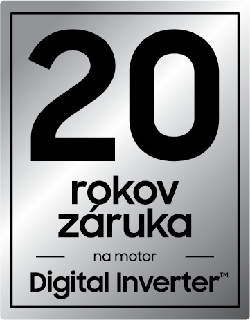 Sušička Samsung DV90T6240LB/S7, 20-ročná záruka