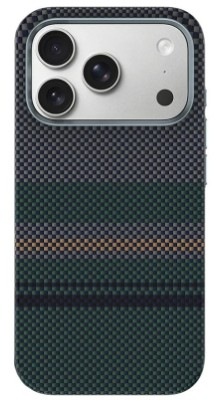 Kryt na mobil Benks ArmorPro Aurora Kevlar na Apple iPhone 17 Pro v modro-zelenej farbe