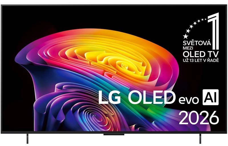 Chytrá televízia LG OLED42C66 s OLED panelom, čierna farba