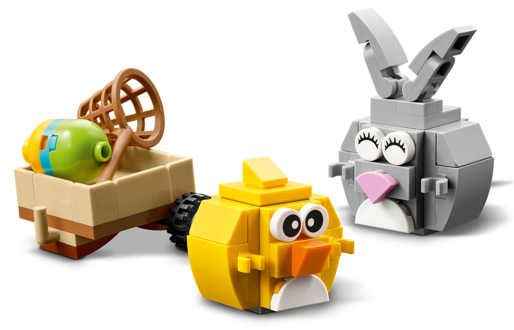 Stavebnica LEGO® 40808 Veľkonočný zajačik a zbieranie vajíčok 140 dielikov ponúka deťom od ôsmich rokov zábavné stavanie, hranie aj vystavovanie v kompaktnom modeli plnom jarnej atmosféry.