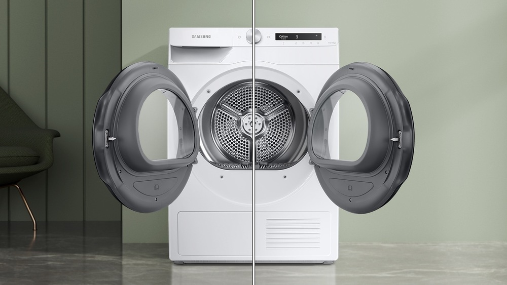 Sušička bielizne Samsung DV90T6240LK/S7, reverzné dvierka