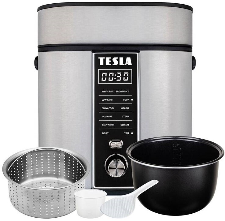 Multifunkčný ryžovar Tesla MultiCook RC400 Low Carb strieborný