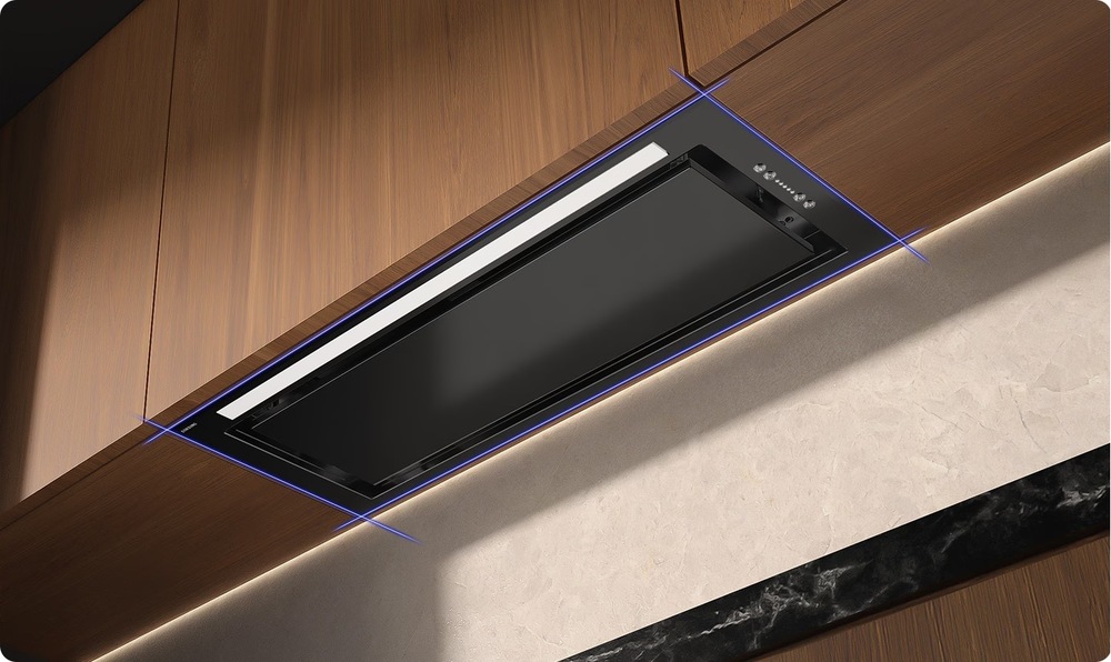 Odsávač pár Samsung NK72FG455CS/UR - ukážka digestora zakomponovanej do nástennej skrinky