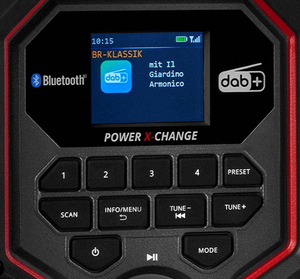 Stavebné rádio Einhell TE-CR 18 Li DAB+/FM/BT , IP 65 (bez baterie), 3407995 Stavebné rádio Einhell TE-CR 18 Li DAB+/FM/BT , IP 65 (bez baterie), 3407995