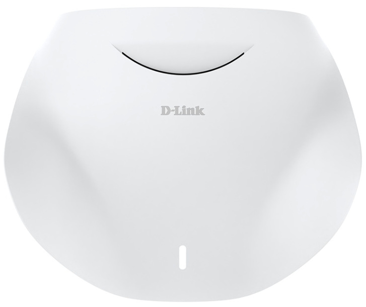 Router D-Link M95/E BE9500 Wi-Fi 7 biely Predná strana routera D-Link M95/E BE9500 Wi-Fi 7 s decentnou LED indikáciou stavu