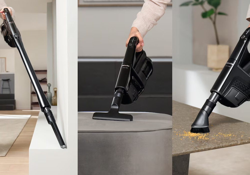 Tyčový vysávač Miele Triflex HX3 Aqua Obsidian čierna Tyčový vysávač Miele Triflex HX3 3 v 1″ width=
