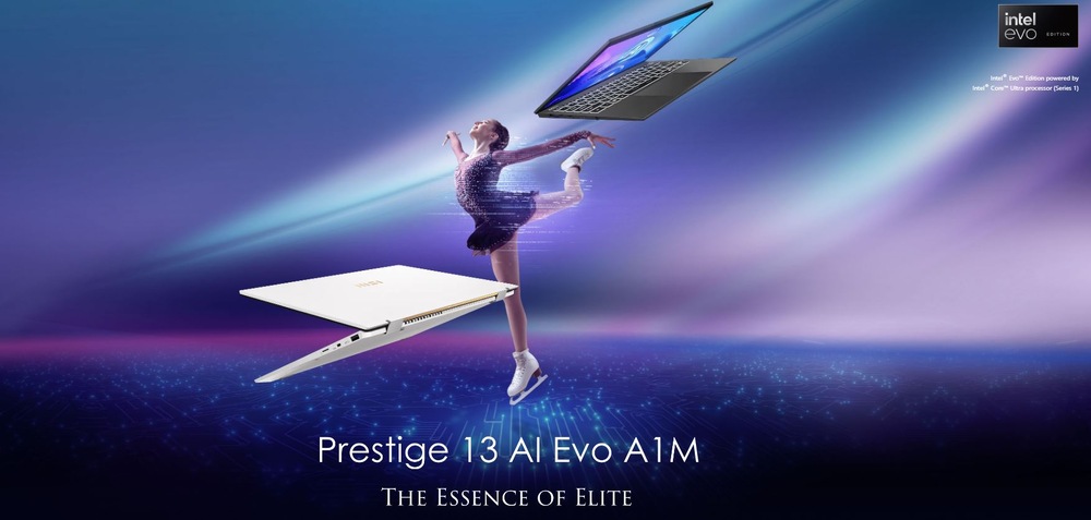 Notebook MSI Prestige 13 AI Evo A1MG-037CZ sivý MSI Prestige 13 AI Evo A1M