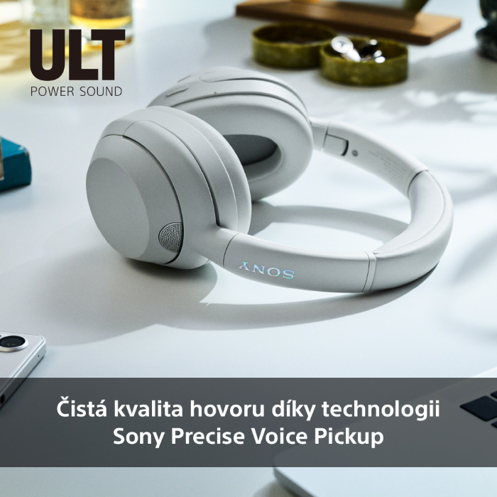 Slúchadlá Sony ULT WEAR - Prodloužená záruka zdarma po registraci sivá/zelená Slúchadlá Sony ULT WEAR - šedá/zelená