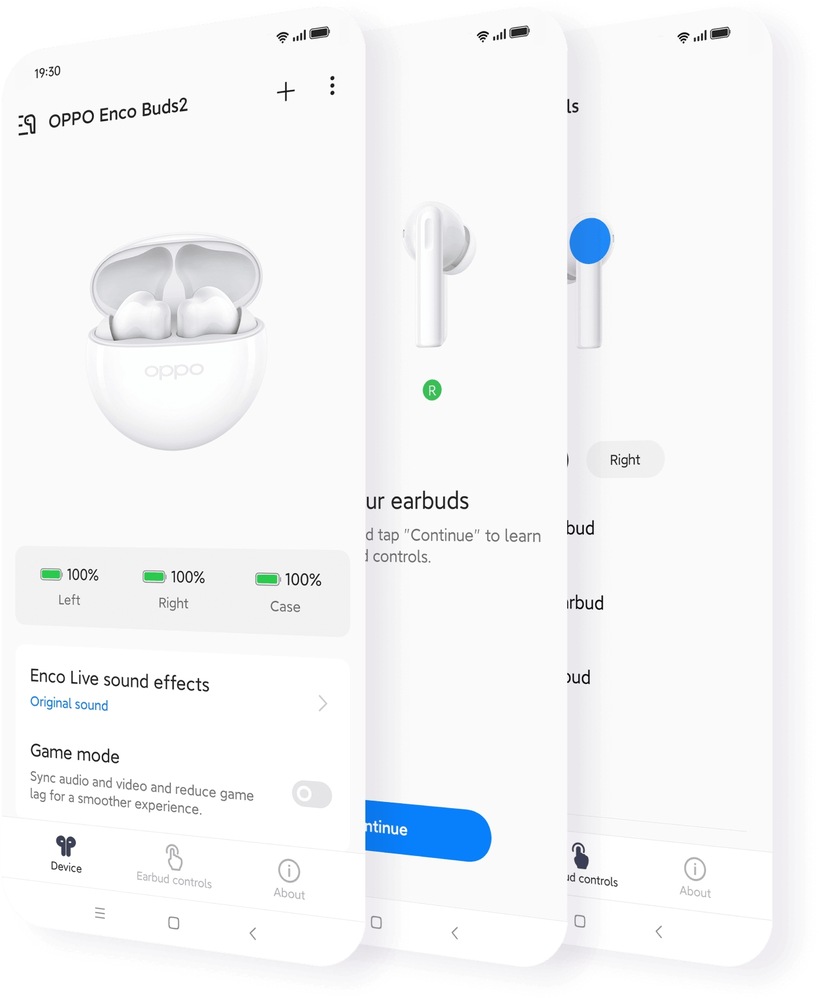 Slúchadlá Oppo ENCO BUDS2 MOON biela Slúchadlá Oppo ENCO BUDS2 MOON biela