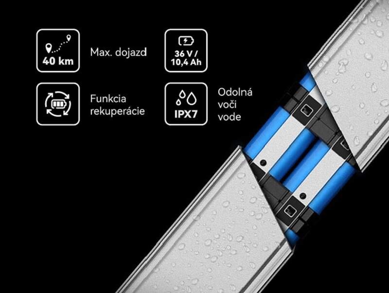 Elektrická kolobežka LEQI A10 čierna