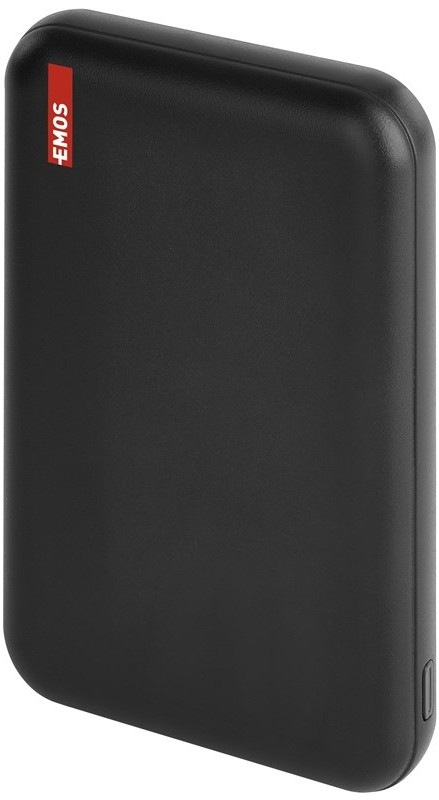Powerbanka EMOS WI 521, 20W 5000 mAh - čierna