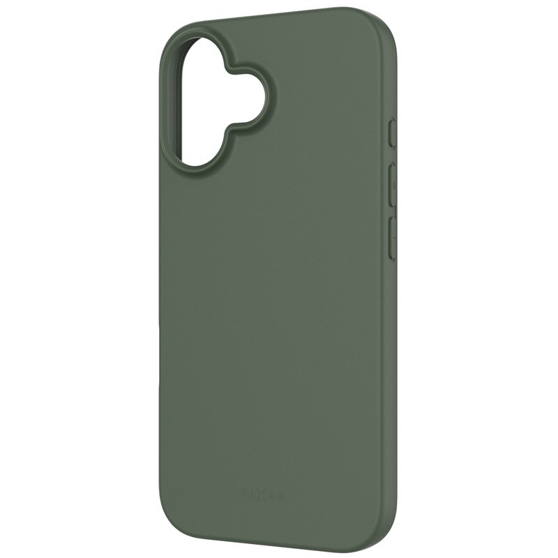 Kryt na mobil FIXED ReStory na Apple iPhone 16 - zelený