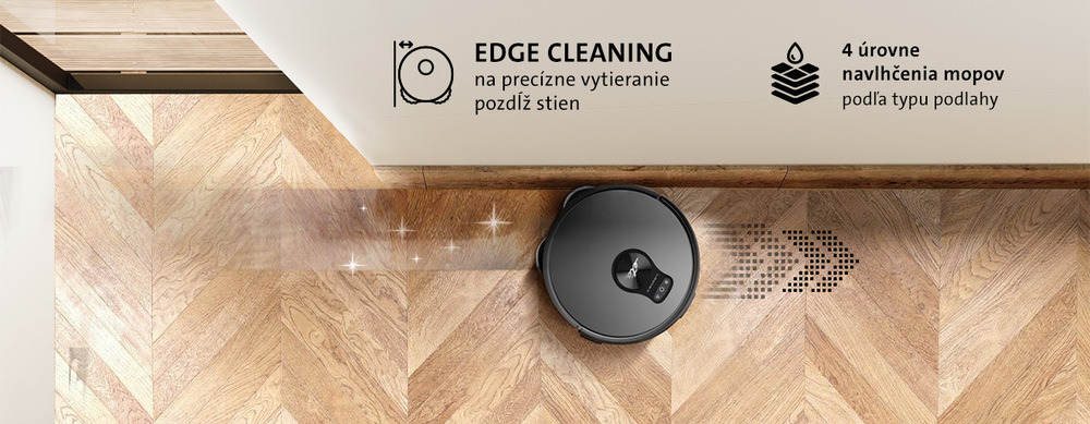 Robotický vysávač ETA Leone 2 PRO 6254 90000 sivý Robotický vysávač s odsávacou stanicou ETA Leone 2 Pro