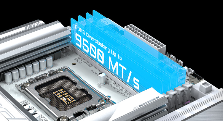 Gigabyte Z890 AORUS ELITE X ICE umožňuje osadiť až 256 GB RAM DDR5