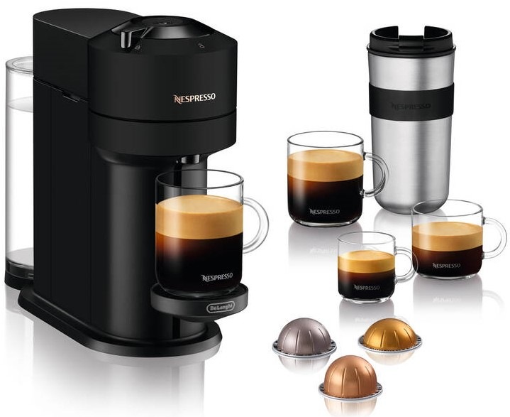 Kapsulový kávovar De'Longhi Nespresso Vertuo Next ENV120.BM čierny Kapsulový kávovar De'Longhi Nespresso Vertuo Next ENV120.BM čierny
