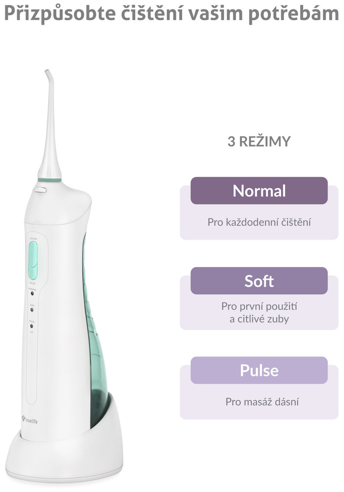 Ústna sprcha TrueLife AquaFloss Compact biela Ústna sprcha TrueLife AquaFloss Compact biela