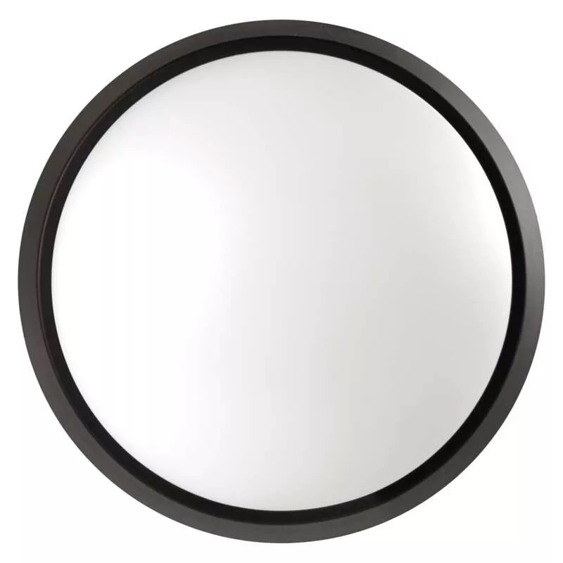 LED stropné svietidlo EMOS Zuri, kruh, 14W, teplá biela čierne/biele