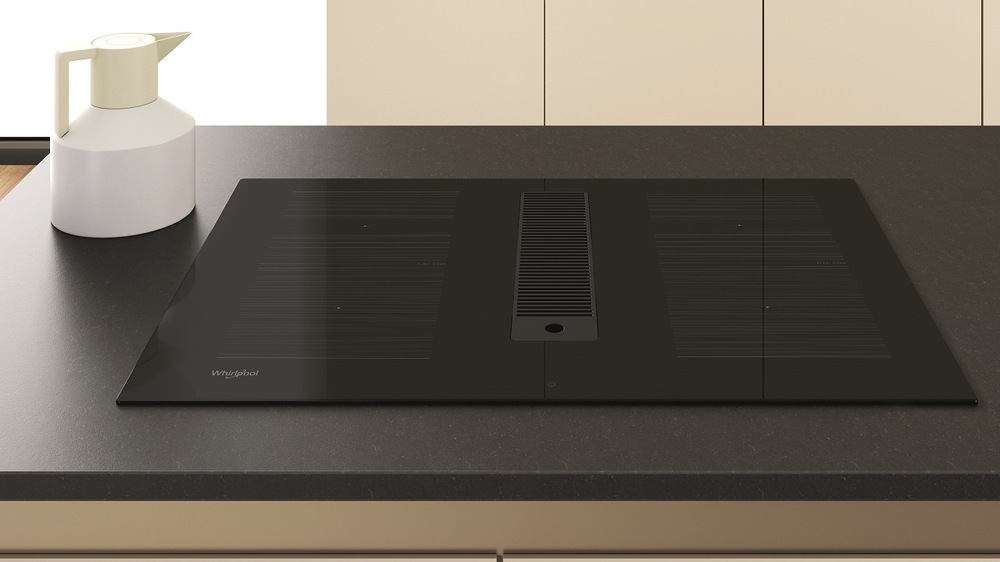 Indukčné varné dosky s odsávaním Whirlpool WVHF83BB čierna Varná doska indukcie Whirlpool WVHF83BB FKIT, s odsávaním