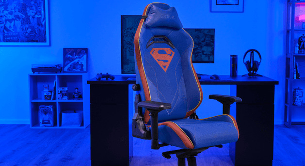 Herná stolička Trust GXT 721SM RUYA PRO Superman modrá