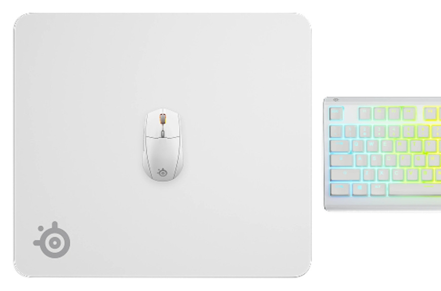 Podložka pod myš SteelSeries QcK L White biela