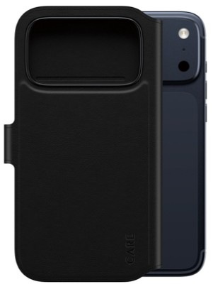 Puzdro na mobil flipové PanzerGlass CARE MagSafe Tango 2v1 Wallet na Apple iPhone 17 Pro Max v čiernej farbe