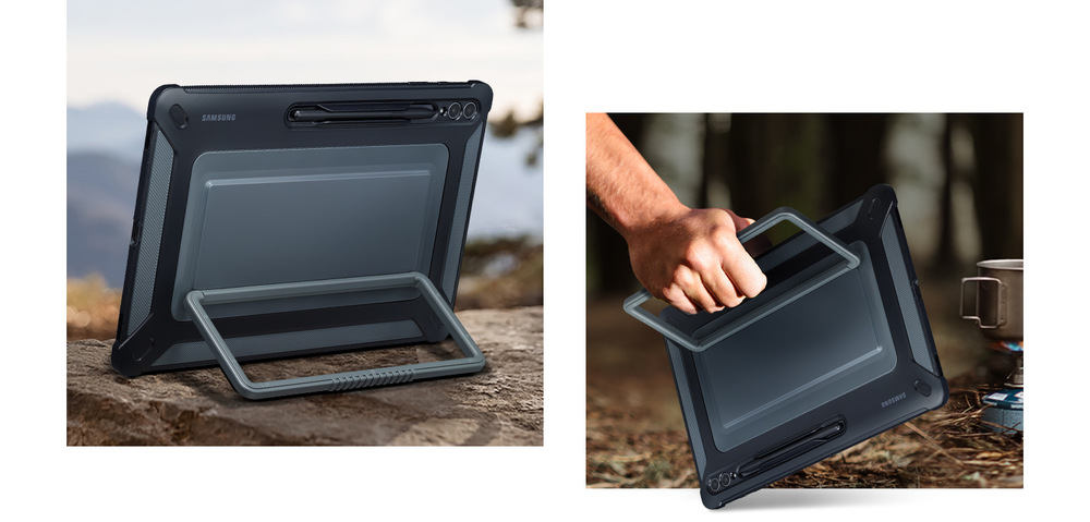 Kryt Samsung Galaxy Tab S9 Standing Outdoor Cover čierny Samsung Galaxy Tab S9 Standing Outdoor Cover