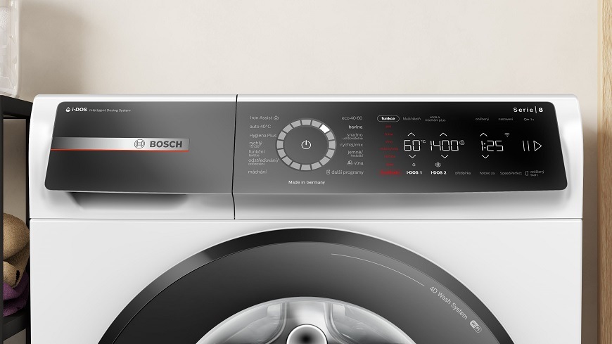 Priblížený displej práčky Bosch WGB244A0C
