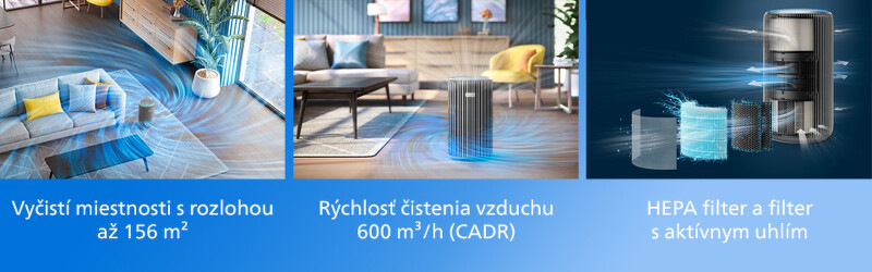Čistička vzduchu Philips 4200 Series AC4220/12 strieborná