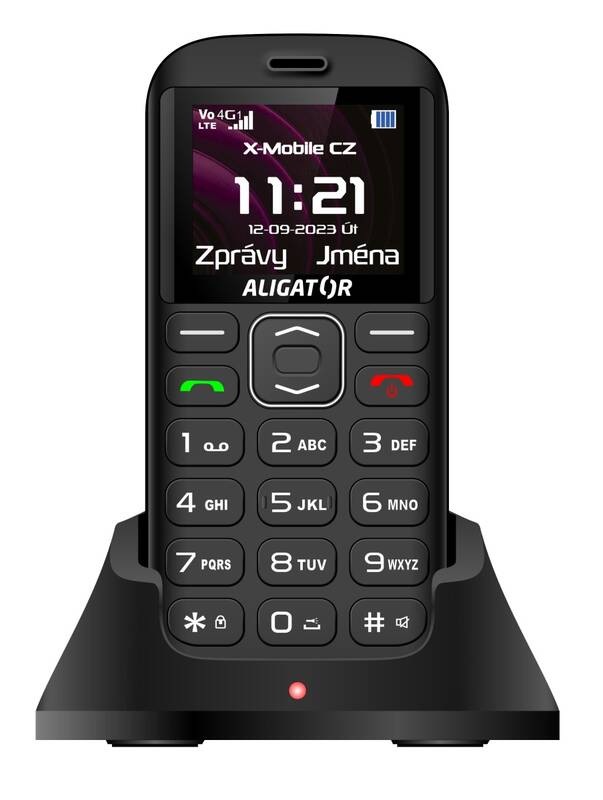 Mobilný telefón Aligator A720 4G Senior čierny