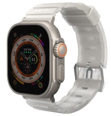 Remienok Skinarma Shokku na Apple Watch 49/45/44/42 mm priehľadný