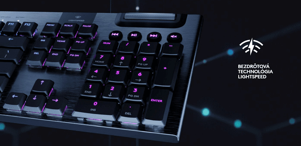 Klávesnica Logitech G915 X Lightspeed Wireless, US layout čierna Klávesnica Logitech G915 X Lightspeed Wireless, US layout čierna