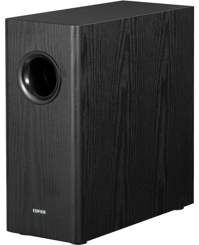 Subwoofer Edifier T5s s hlbokými a vyváženými basmi, čierna farba